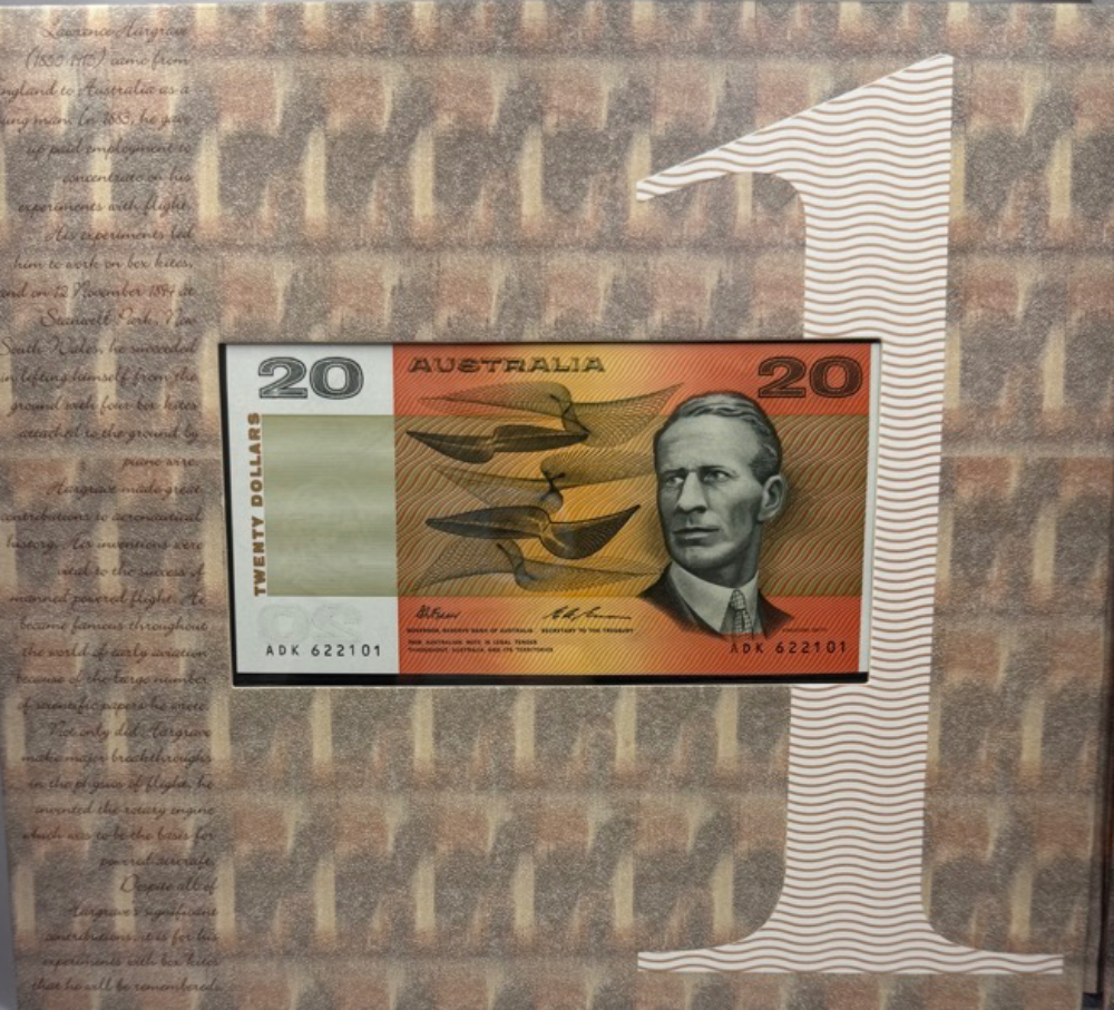 1994 20 Dollar Premium Note & Stamp Set - Hargraves