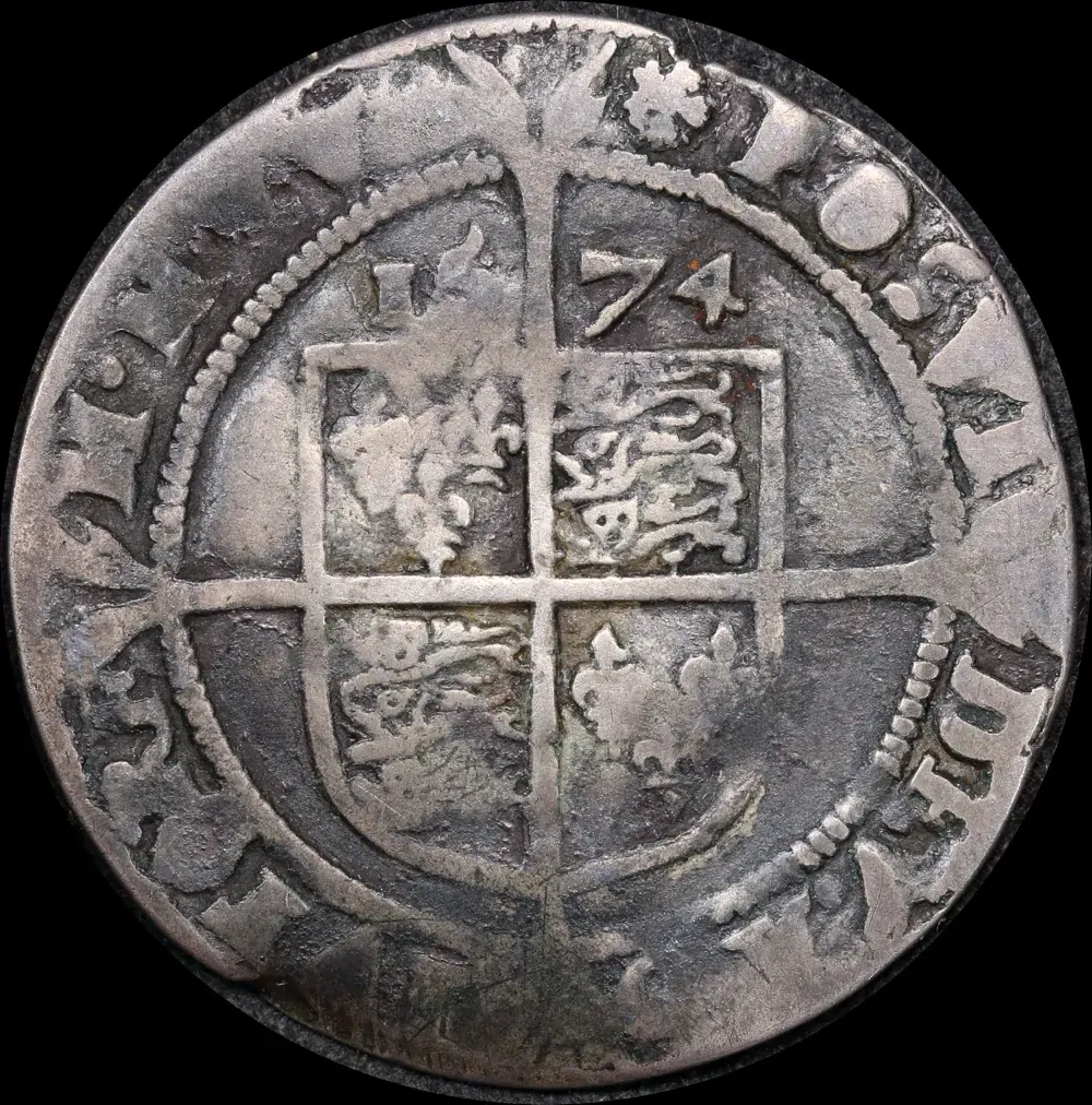 1574 Silver Sixpence Elizabeth I S#2563 Fine