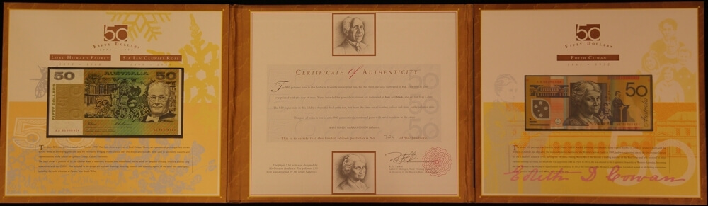 1995 50 Dollar Premium Banknote Portfolio 