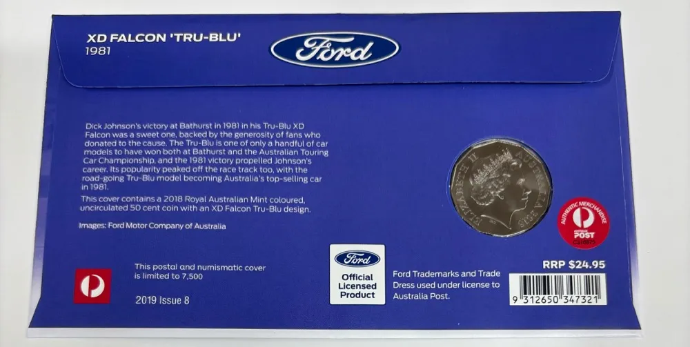 2018 50c PNC Ford XD Falcon Tru-Blu