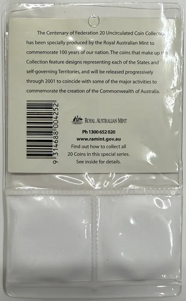 2001 Federation Two Coin Uncirculated Set Queensland