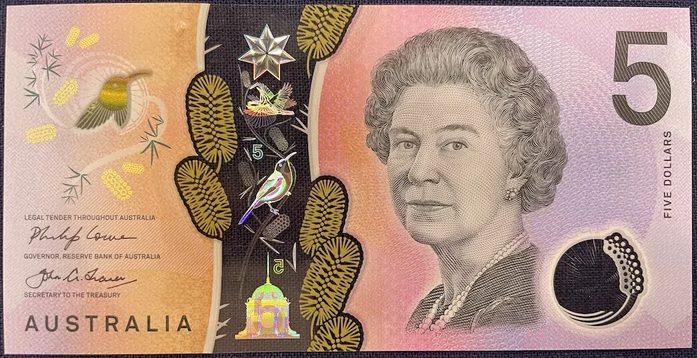 2018 $5 Note Lowe/Fraser EJ18 Lst Prefix R226L Uncirculated