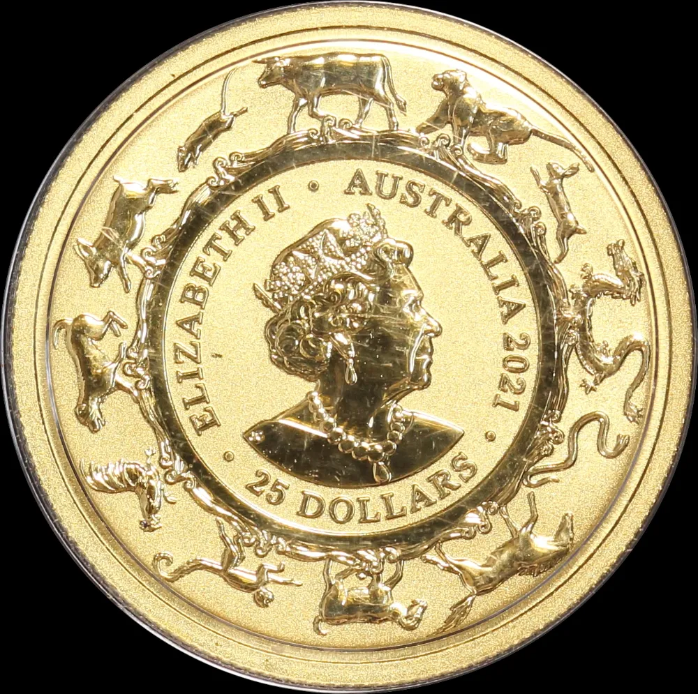 2021 Gold 1/4 oz Uncirculated Coin Series III - Lunar Ox product image