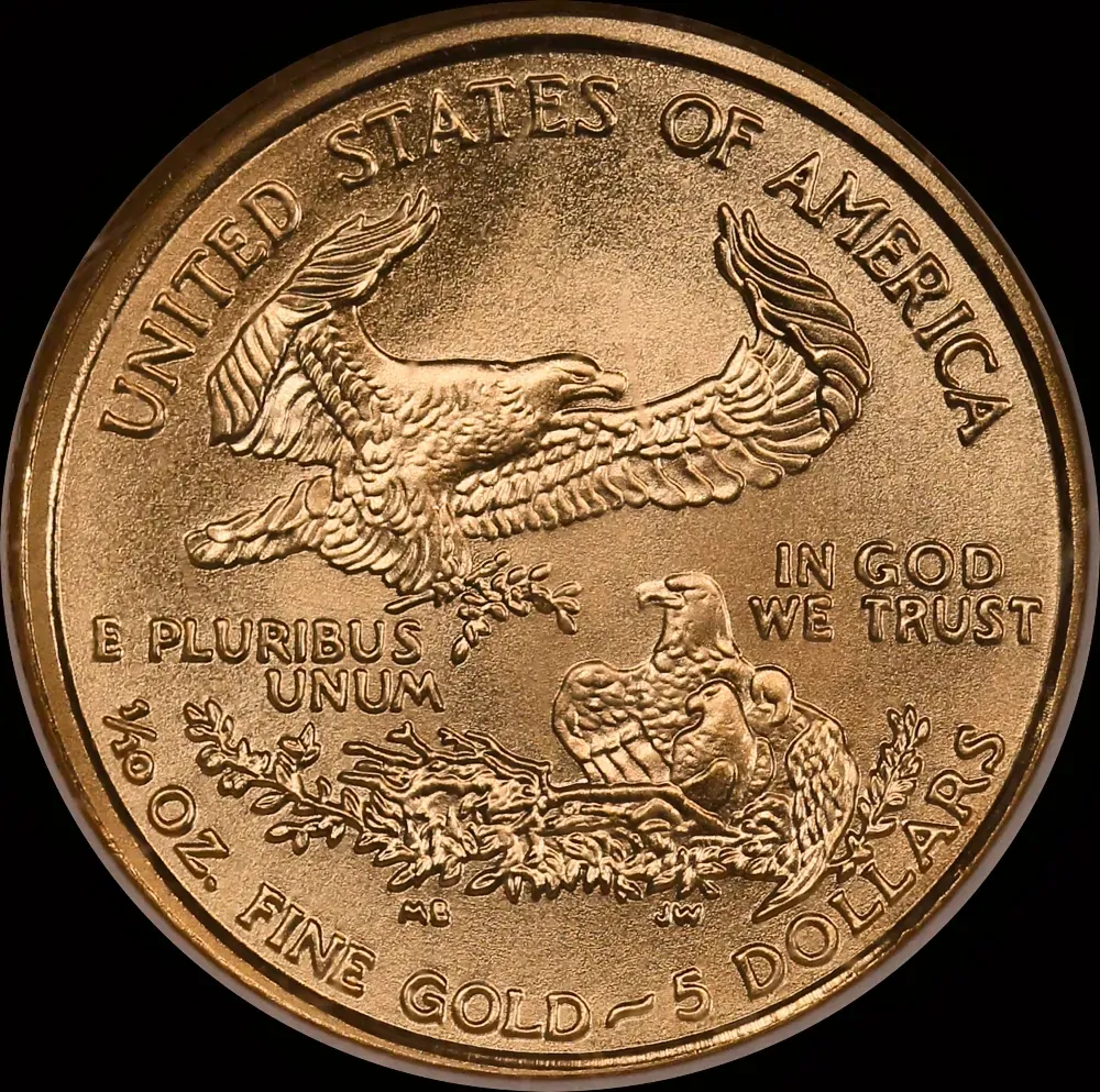 United States 2002 Gold 5 Dollars Gold Eagle Uncirculated product image