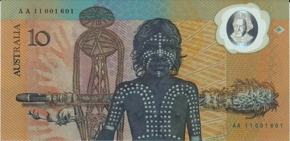 1988 Ten Dollar Folder Bicentennial AA serials