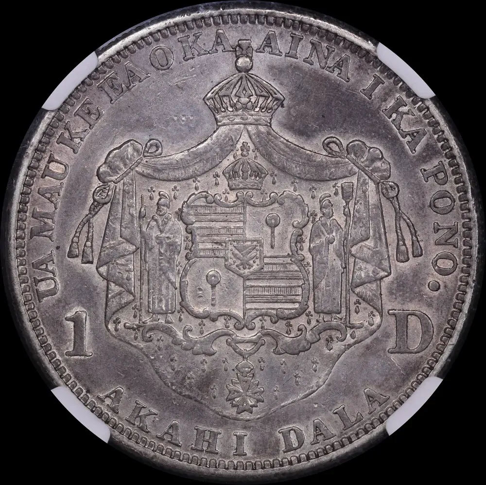 Hawaii 1883 Silver Dollar KM#7 NGC AU53 product image