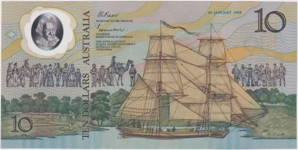 1988 Ten Dollar Folder AA00 1st Prefix