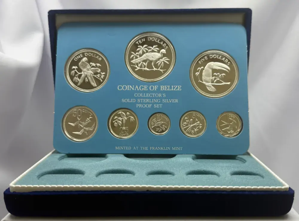 Belize 1976 Sterling Silver Proof Coin Set product image
