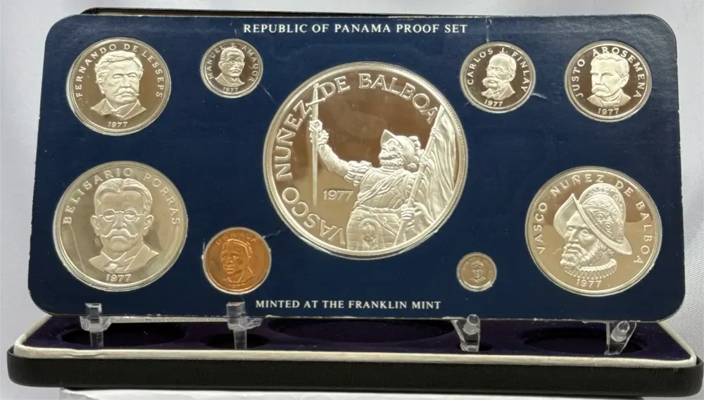 Panama 1977 Silver Proof Coin Set  product image