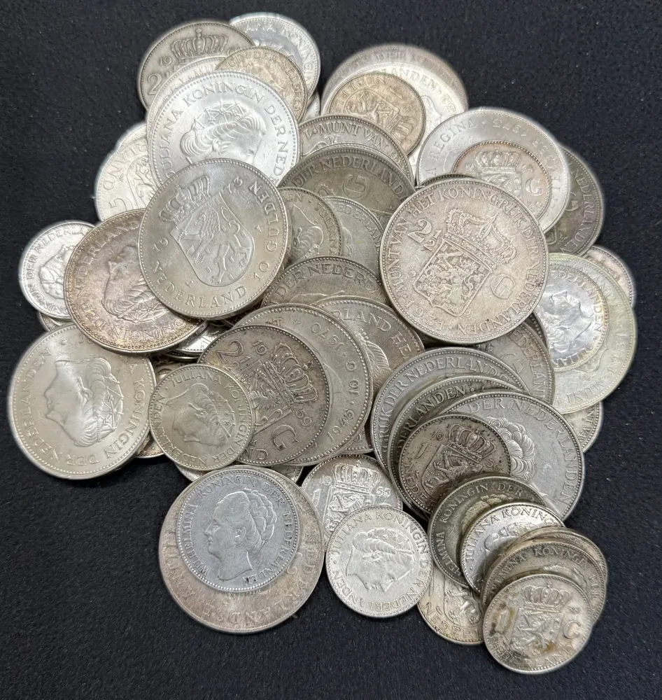 1kg Kilo Bag of Mixed Netherlands Silver Coins (72.0%) product image