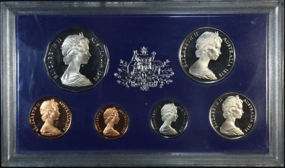 Australia 1975 Proof Coin Set Damaged Packaging
