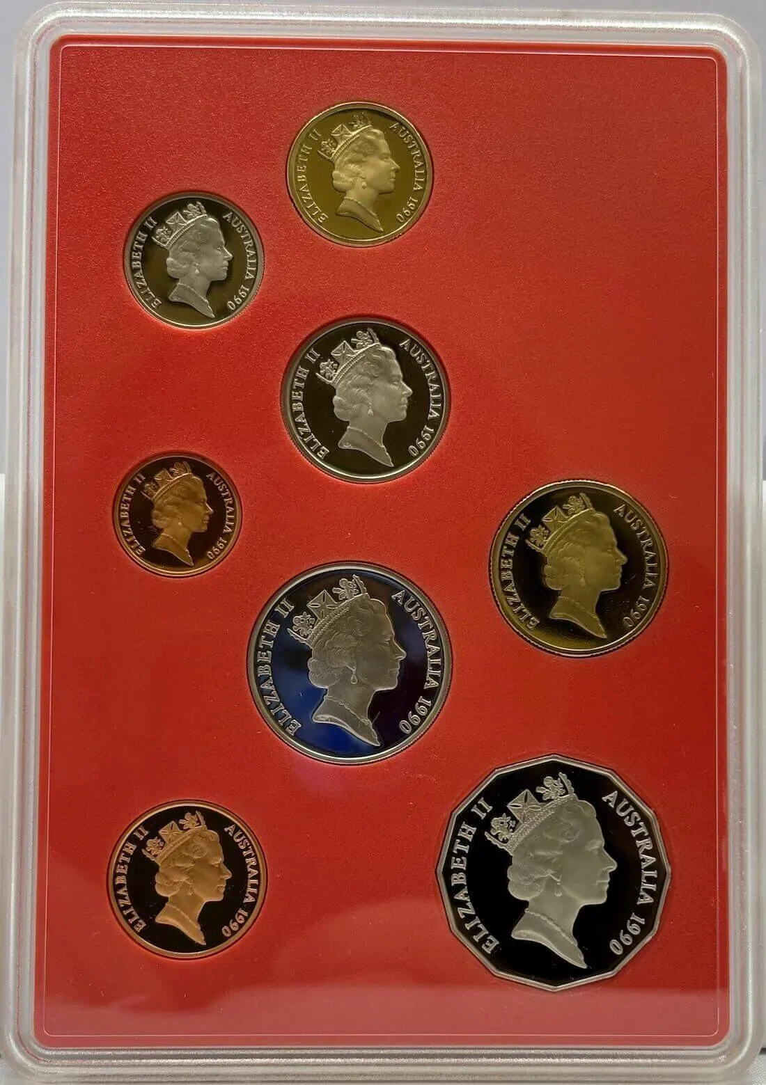 Australia 1990 Proof Coin Set Damaged Packaging