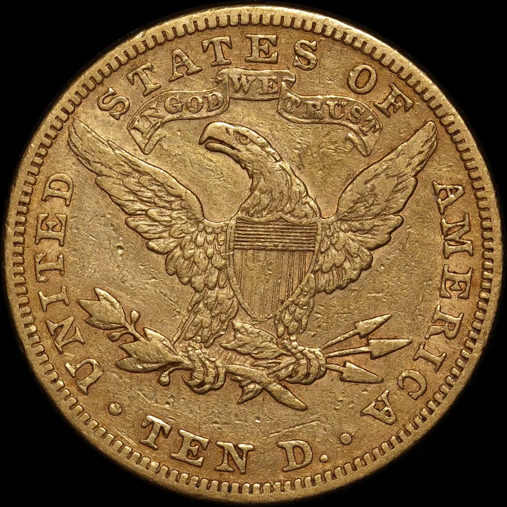 United States 1881 Gold $10 Liberty Eagle good VF product image