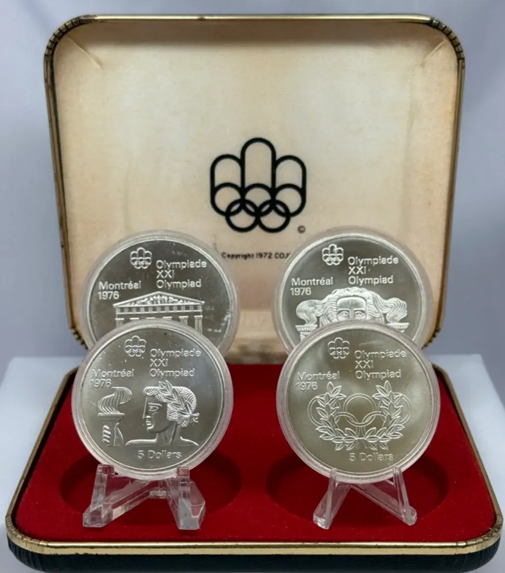 Canada 1974 1976 Uncirculated Set of 4 Silver Montreal Olympics Series II product image