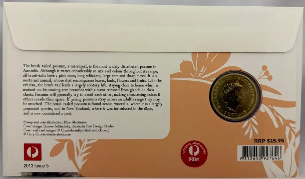 2013 1 Dollar PNC Bush Babies Possum