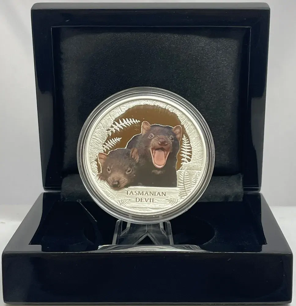 Tuvalu 2013 Silver 1 Dollar Proof Tasmanian Devil product image