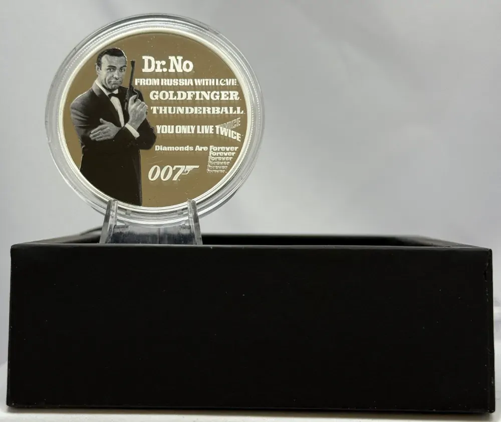 Tuvalu 2021 Silver One Ounce Coloured Proof James Bond Legacy - Sean Connery  product image