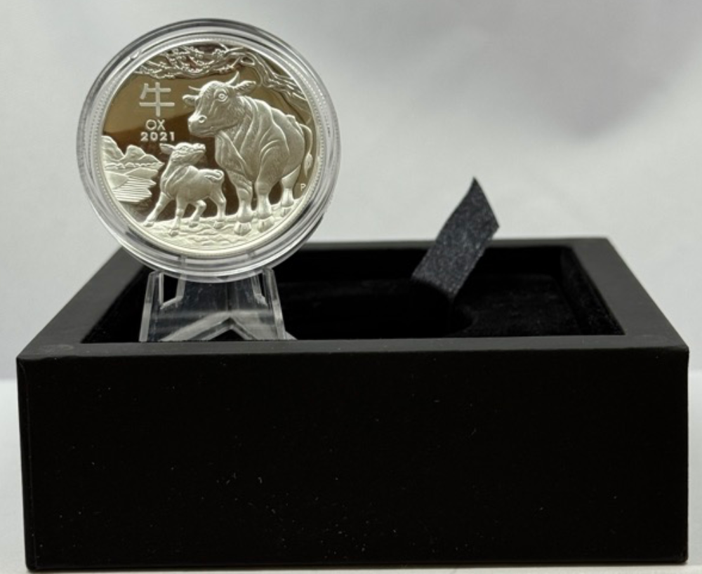 2021 Silver 1oz Proof High Relief Coin Lunar Ox product image