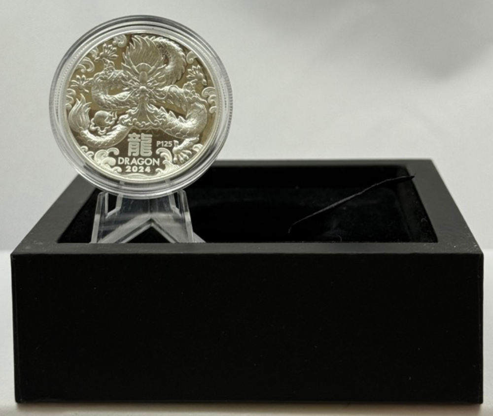 2024 Silver 1oz Proof High Relief Coin Lunar Dragon product image