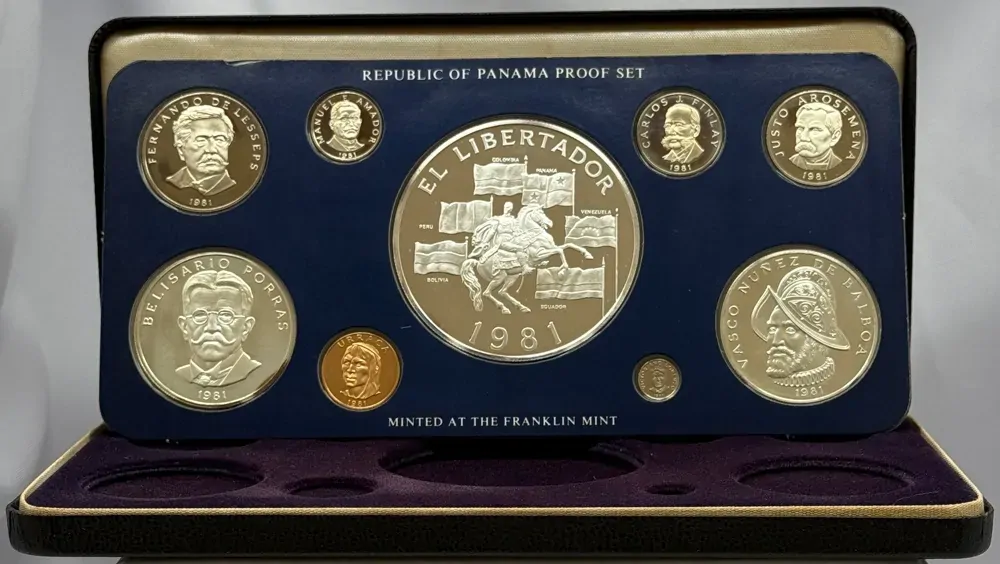 Panama 1981 Silver Proof Coin Set product image