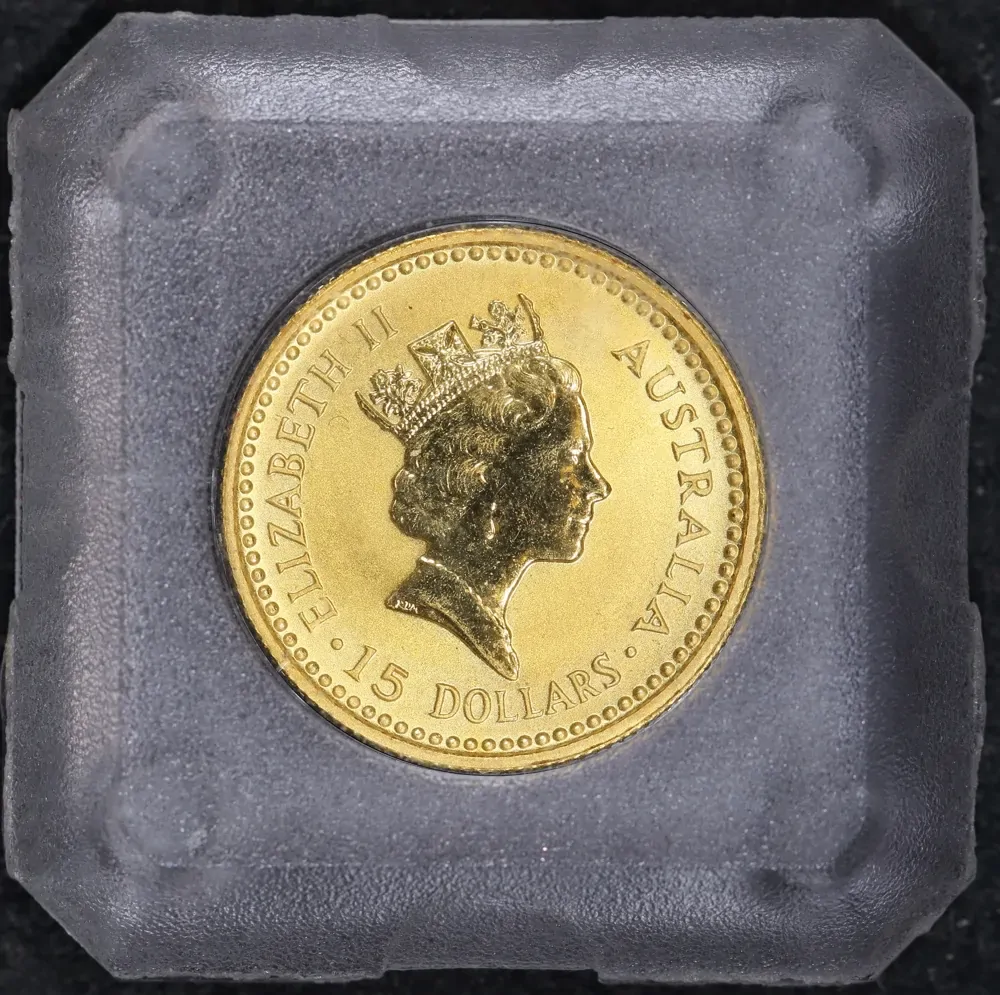 1990 Gold 1/10oz Specimen Coin Kangaroo Nugget