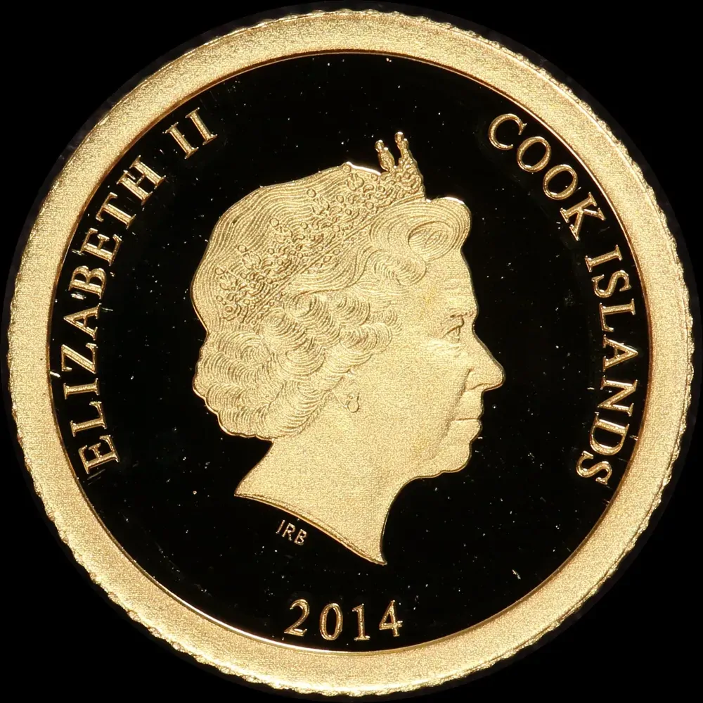 Cook Islands 2014 Gold Half Gram Coin William Shakespeare product image