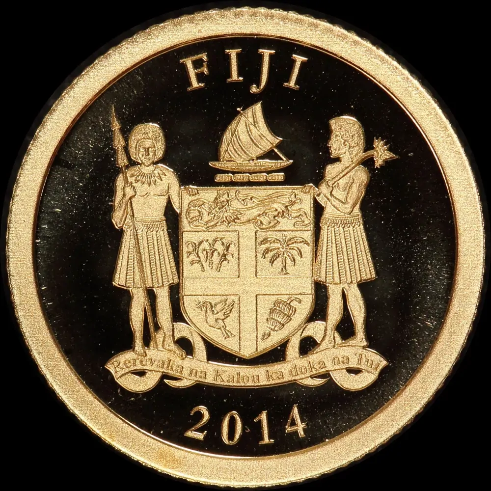 Fiji 2014 Gold Half Gram Coin H.M.S Bounty