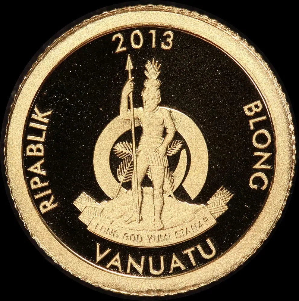 Vanuatu 2013 Gold Half Gram Coin Eiffel Tower product image