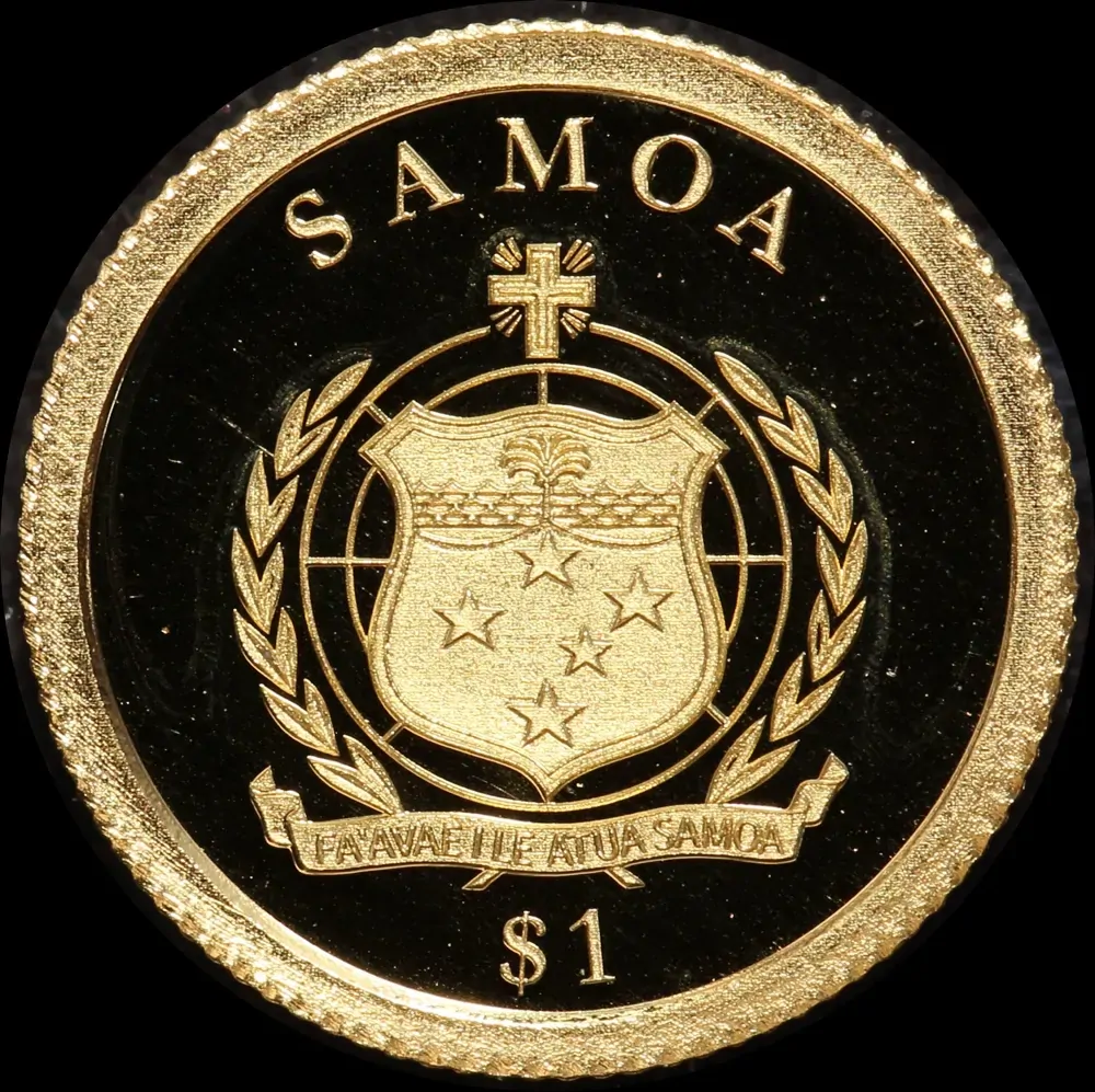 Samoa 2013 Gold Half Gram Coin First Moon Landing product image