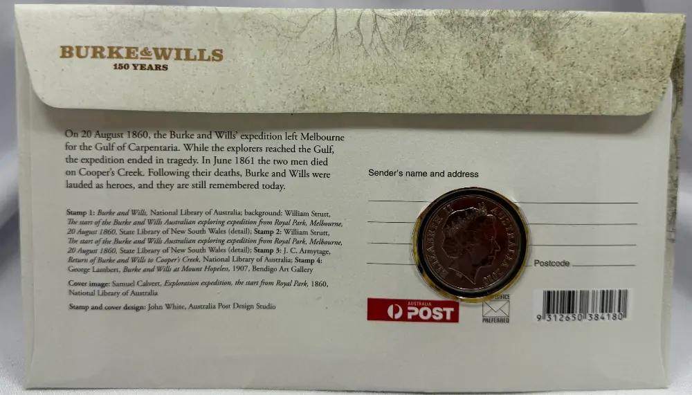 2010 20 Cent PNC Burke and Wills product image