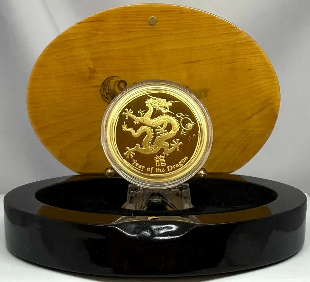 2012 Gold Lunar 1oz Proof Coin Year of the Dragon product image