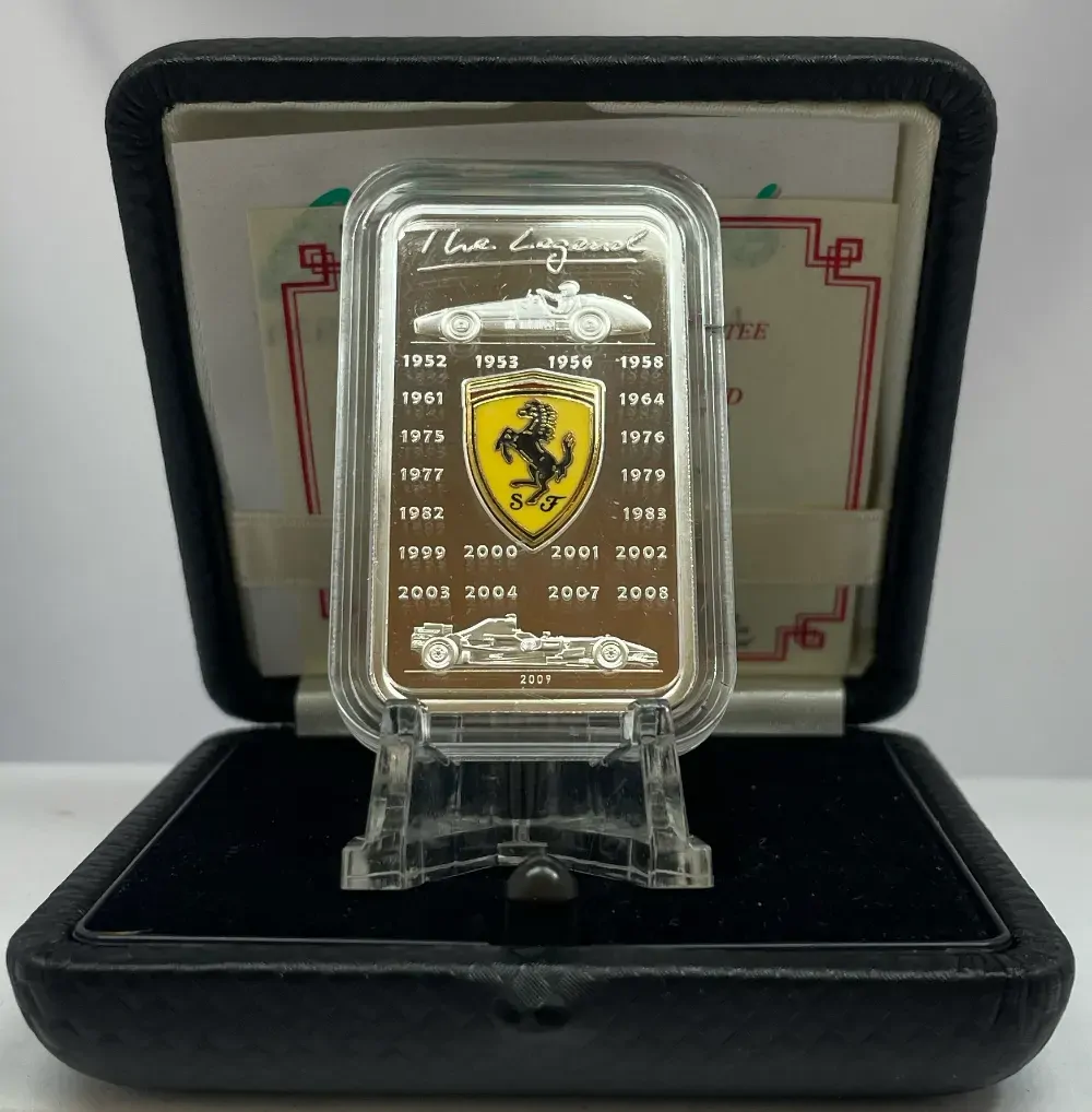 Cook Islands 2009 Silver 5 Dollar Proof Ferrari The Legend product image
