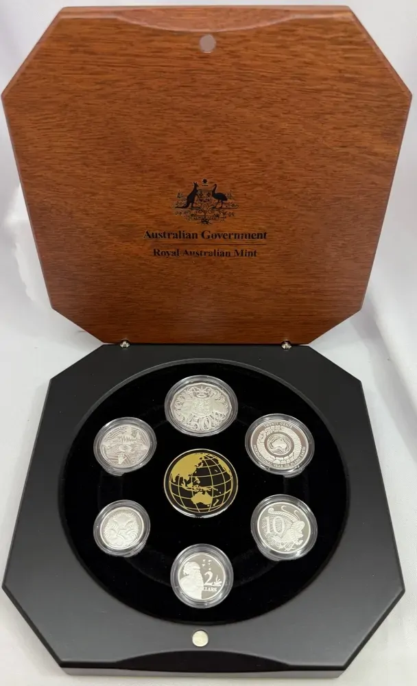 2008 Fine Silver Proof Coin Set Year of the Planet Berlin Money Fair product image