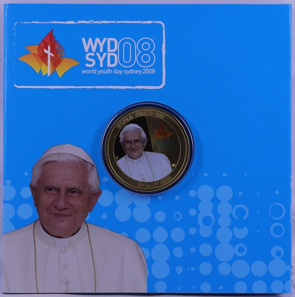 2008 Perth Mint 1 Dollar Unc Coin World Youth Day