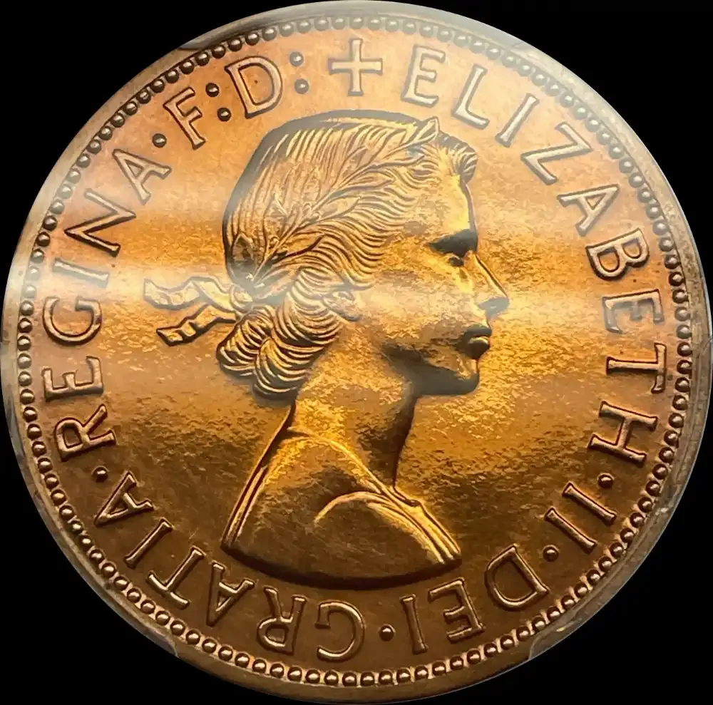 1957 Perth Proof Penny Brilliant Type PCGS PR62RD