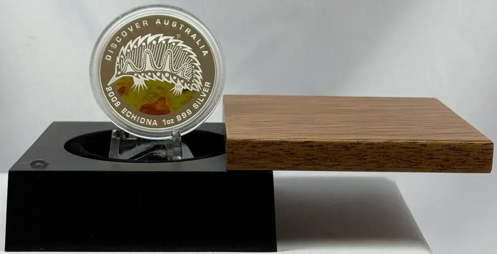 2009 Silver 1oz Proof Coin Discover Australia - Echidna