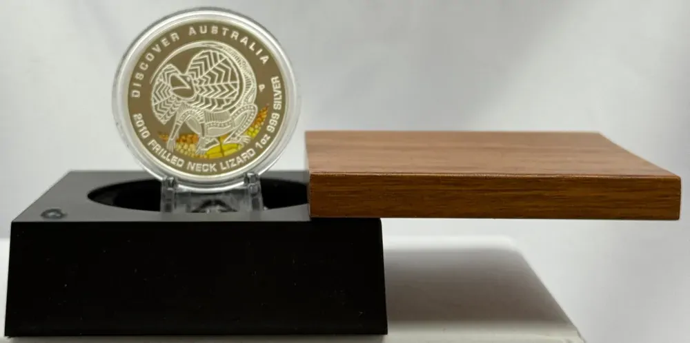 2010 Silver 1oz Proof Coin Discover Australia - Lizard