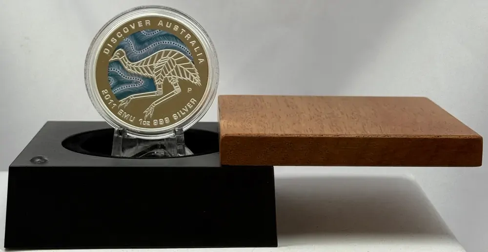 2011 Silver 1oz Proof Coin Discover Australia - Emu