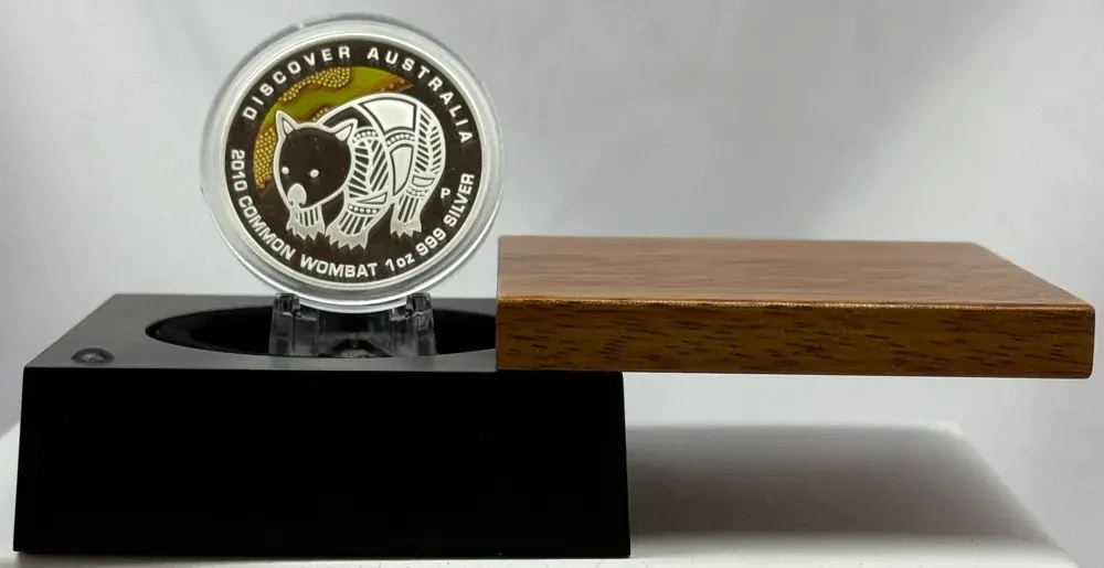 2011 Silver 1oz Proof Coin Discover Australia  - Wombat