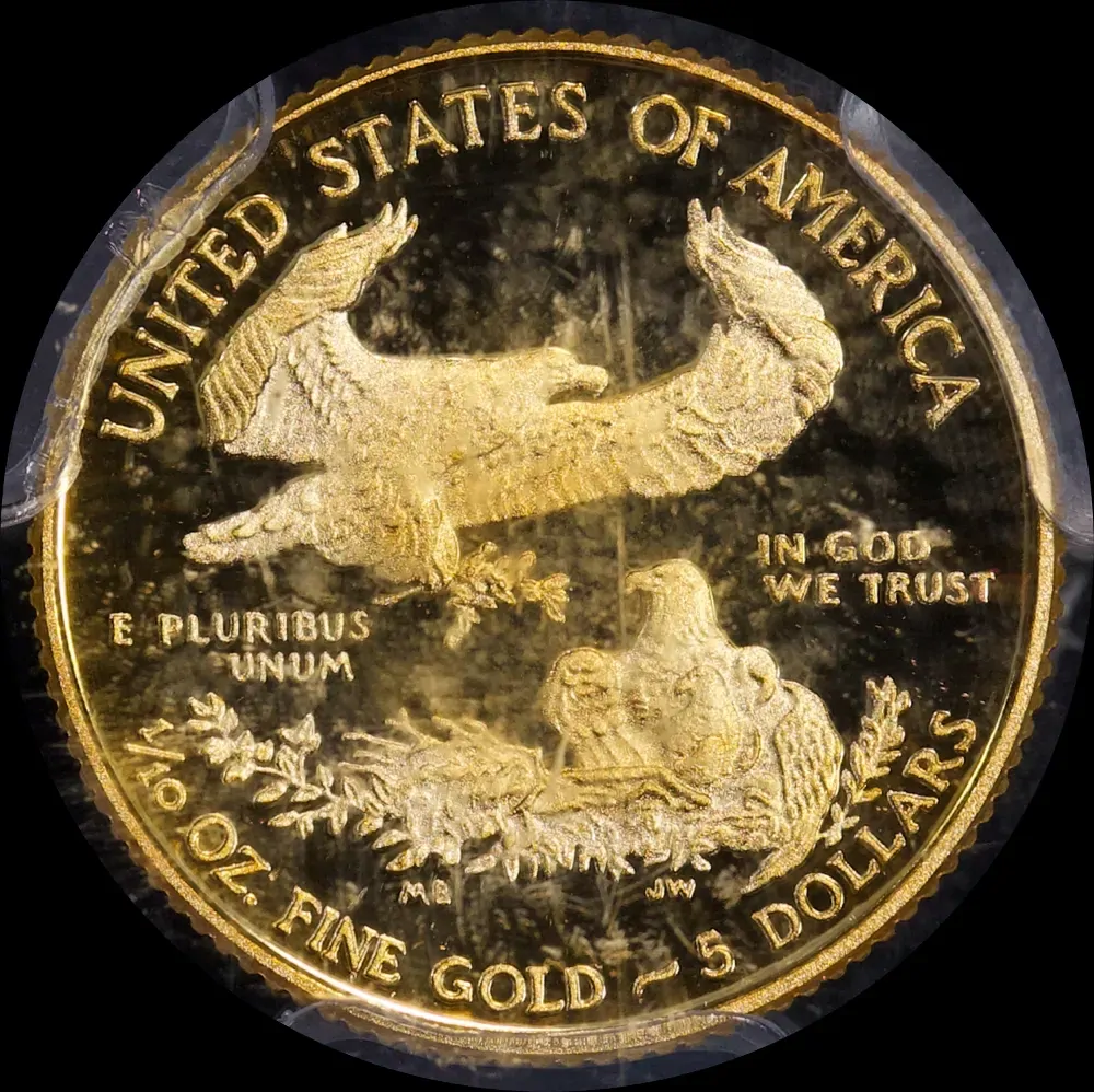 USA 2014-W Gold $5 Eagle 1st Strike PCGS PR69DCAM | Sterling