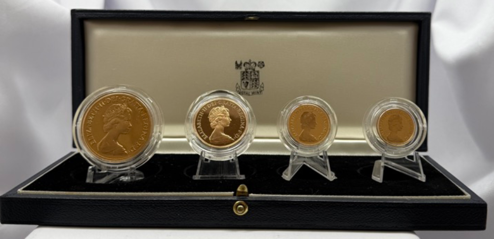 Great Britain 1982 Gold Four Coin Proof Set product image