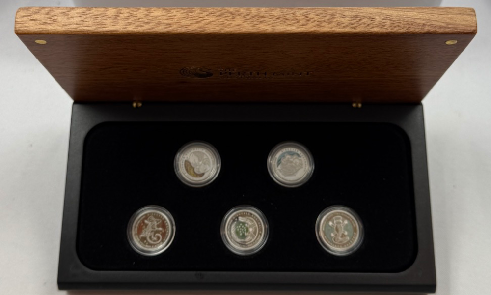 2010 Platinum Proof 5 Coin Set 1/10oz Discover Australia product image