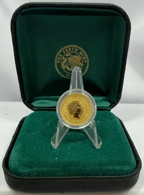 2007 Gold 1/10 Ounce Unc Coin Lunar Year of the Pig