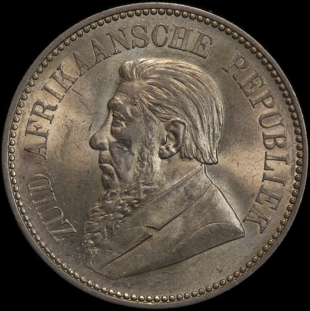 South Africa 1897 Silver Halfcrown KM#7 about Unc product image