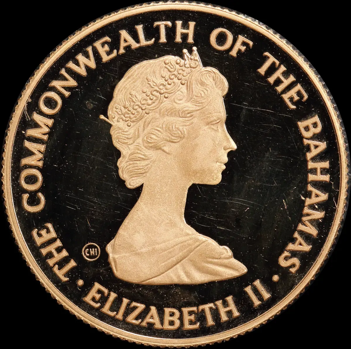 Bahamas 1981 Gold 100 Dollar Proof KM# 87 Charles and Diana product image