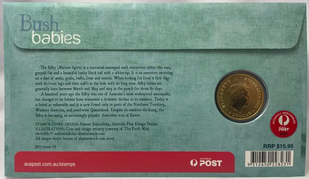 2011 1 Dollar PNC Bush Babies Bilby