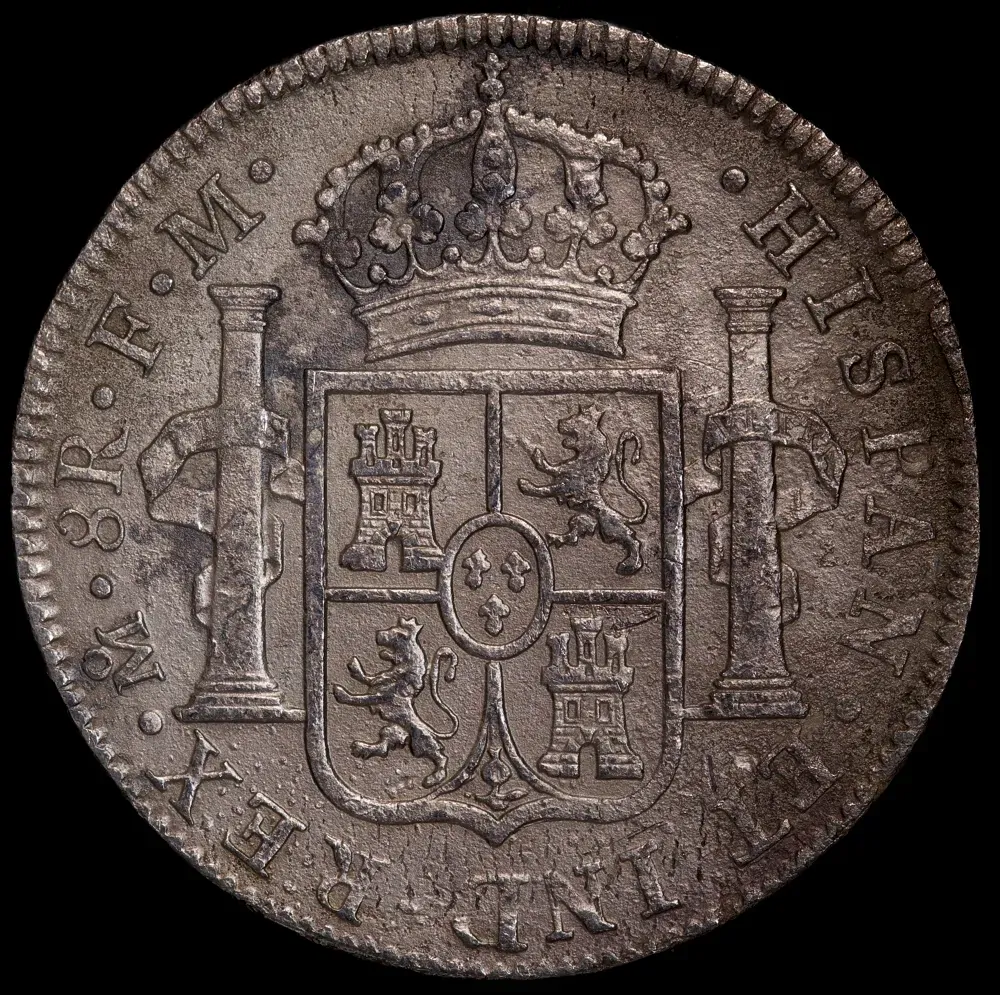 Mexico 1799 Silver 8 Reales Ex Rapid Shipwreck KM#109 about VF