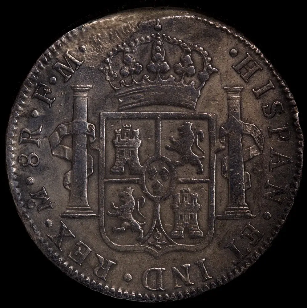Mexico 1797 Silver 8 Reales Ex Rapid Shipwreck KM#109 about VF