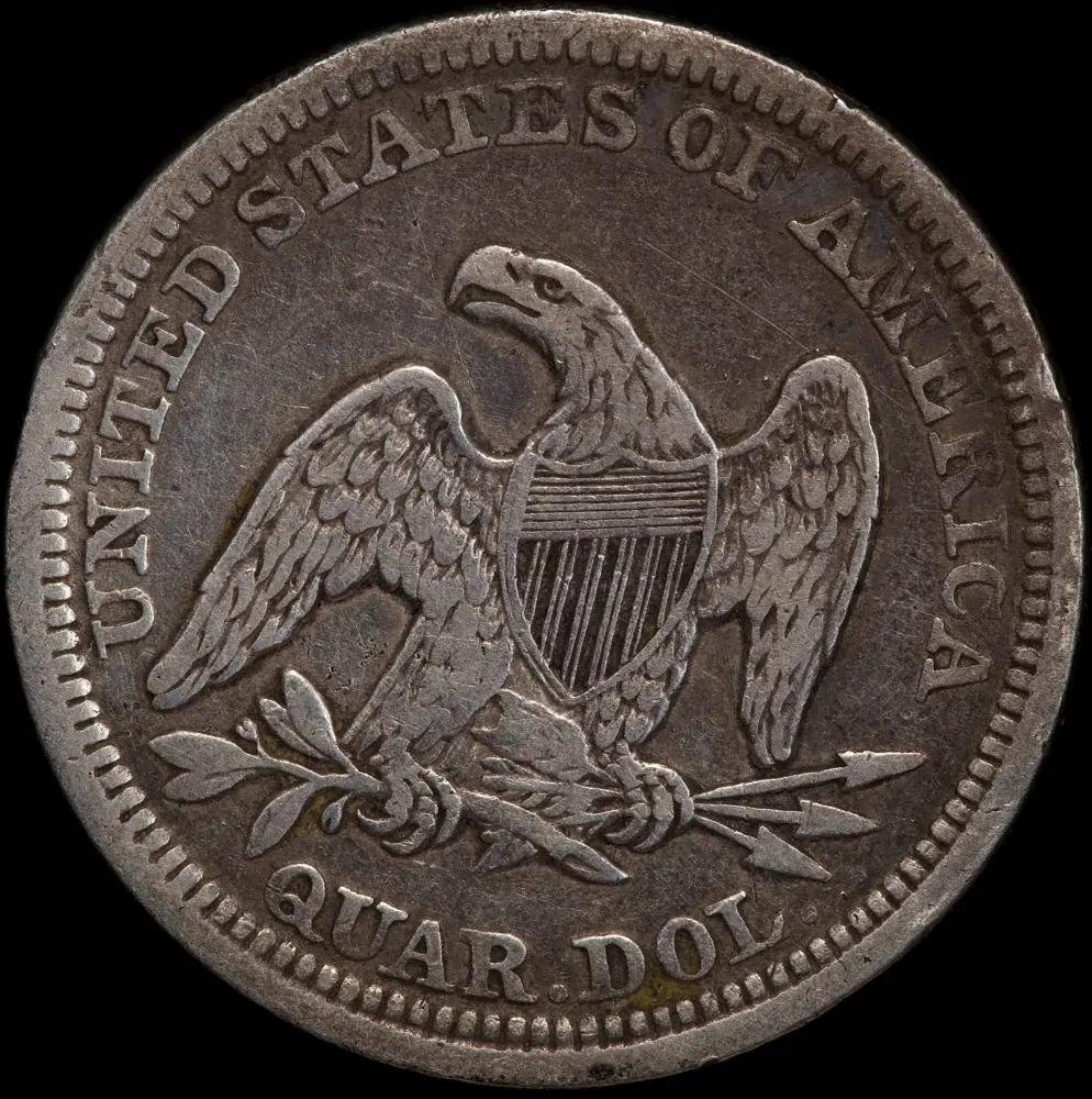 United States 1856 Silver Quarter KM# A64.2 Very Fine product image