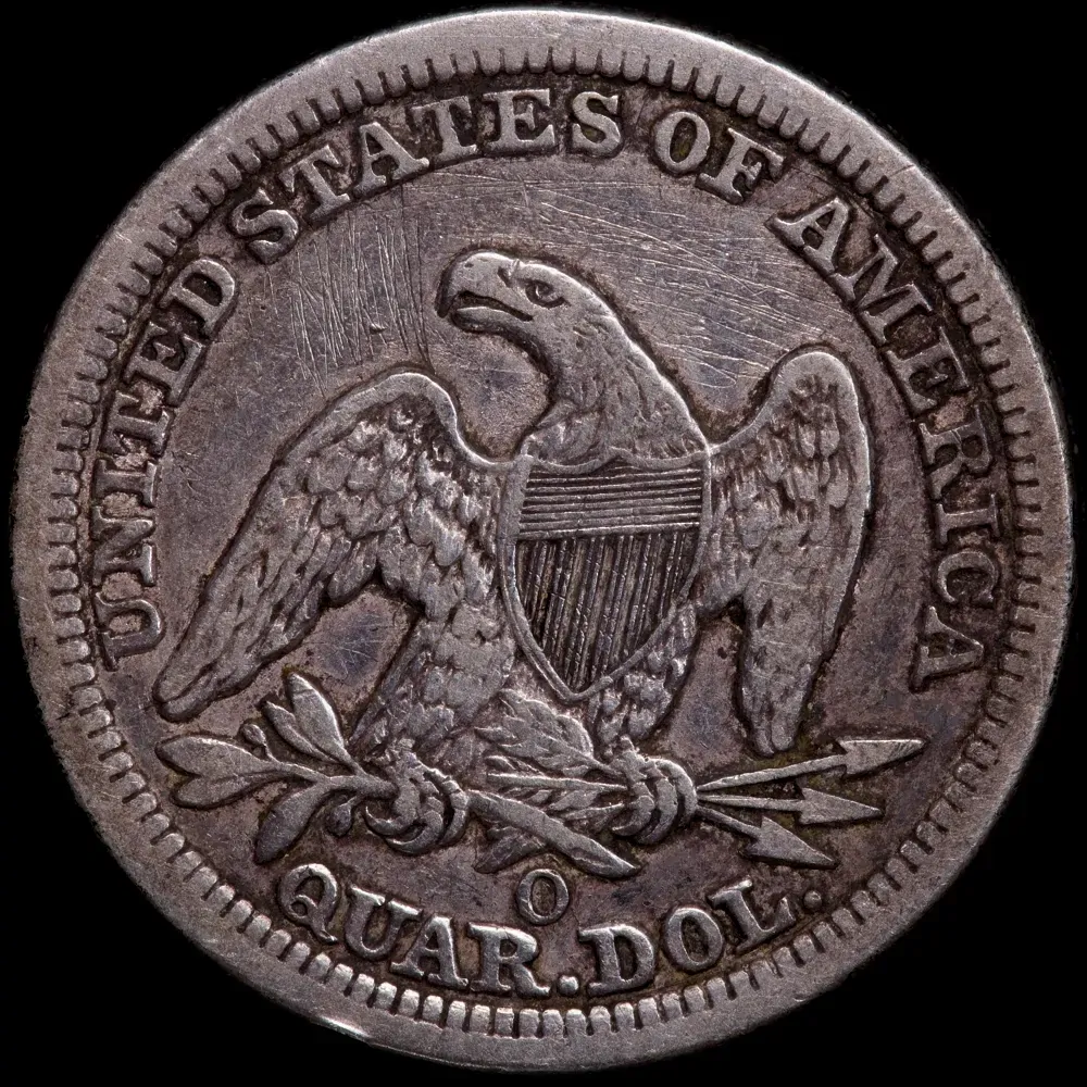 United States 1857-O Silver Quarter KM# A64.2 Fine product image